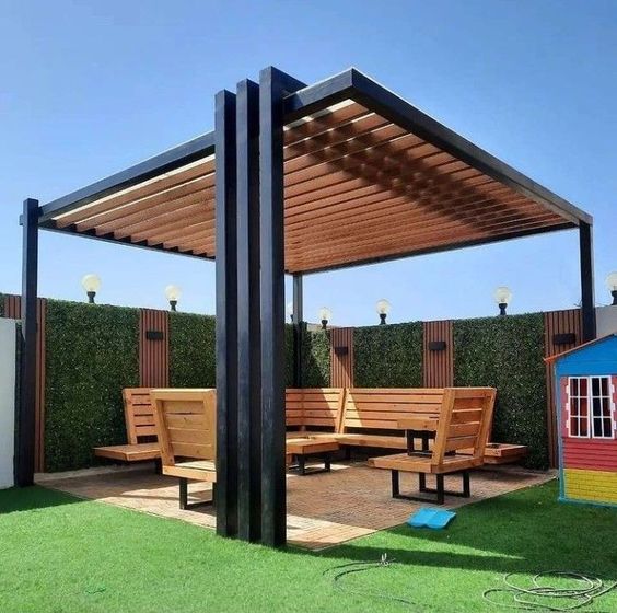 برجولات الرياض: تصاميم وأنواع وأسعار تركيب 2025